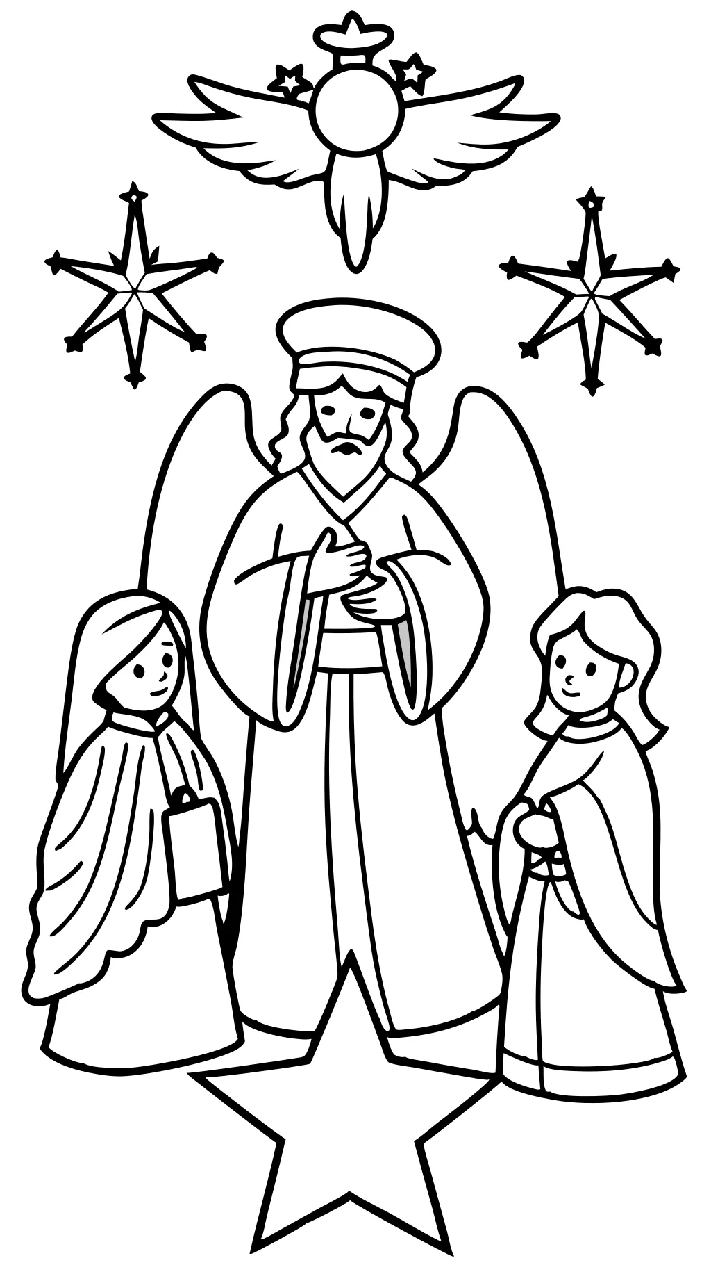 religious christmas coloring pages printable